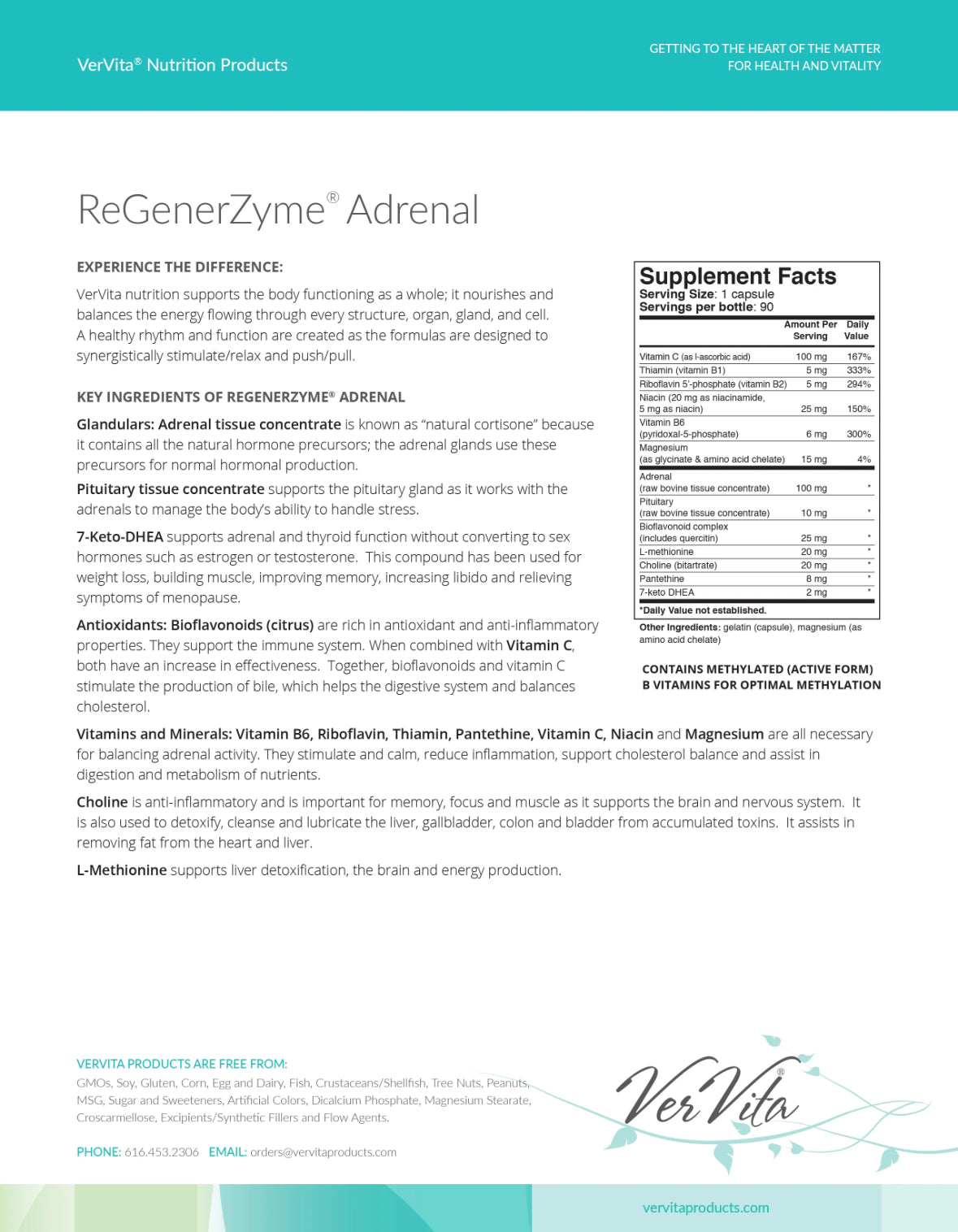 VerVita ReGenerZyme® Adrenal