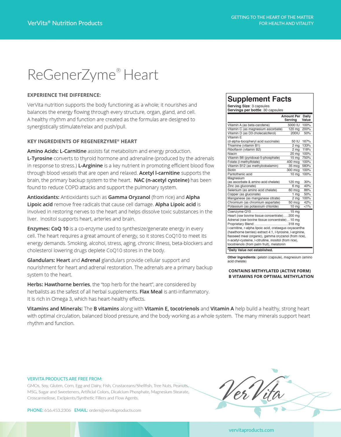 VerVita ReGenerZyme® Heart