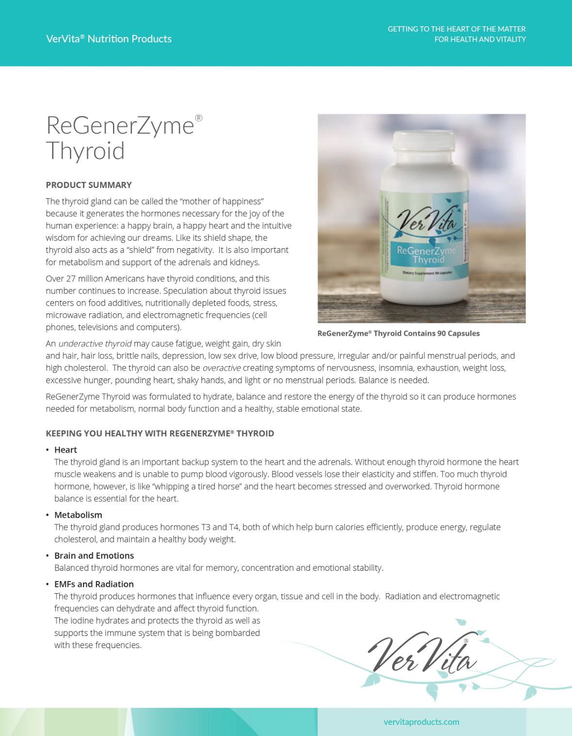 VerVita ReGenerZyme® Thyroid