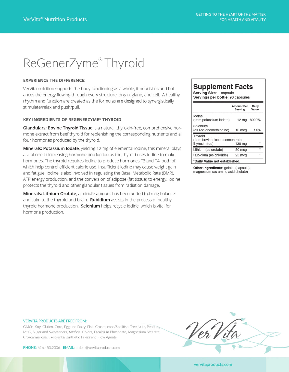VerVita ReGenerZyme® Thyroid