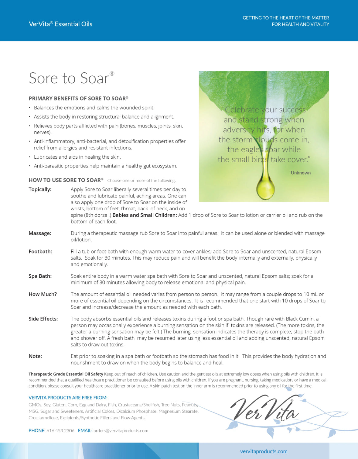 VerVita Sore to Soar®